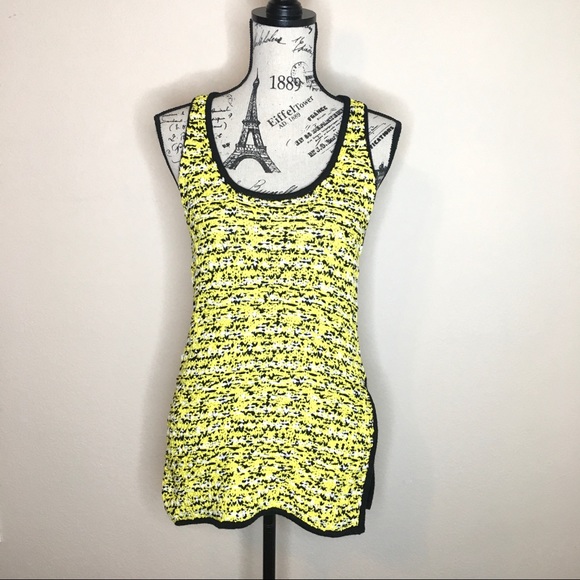 NWT RAG & BONE Viola Black Yellow Knit Tank Medium - Picture 2 of 10